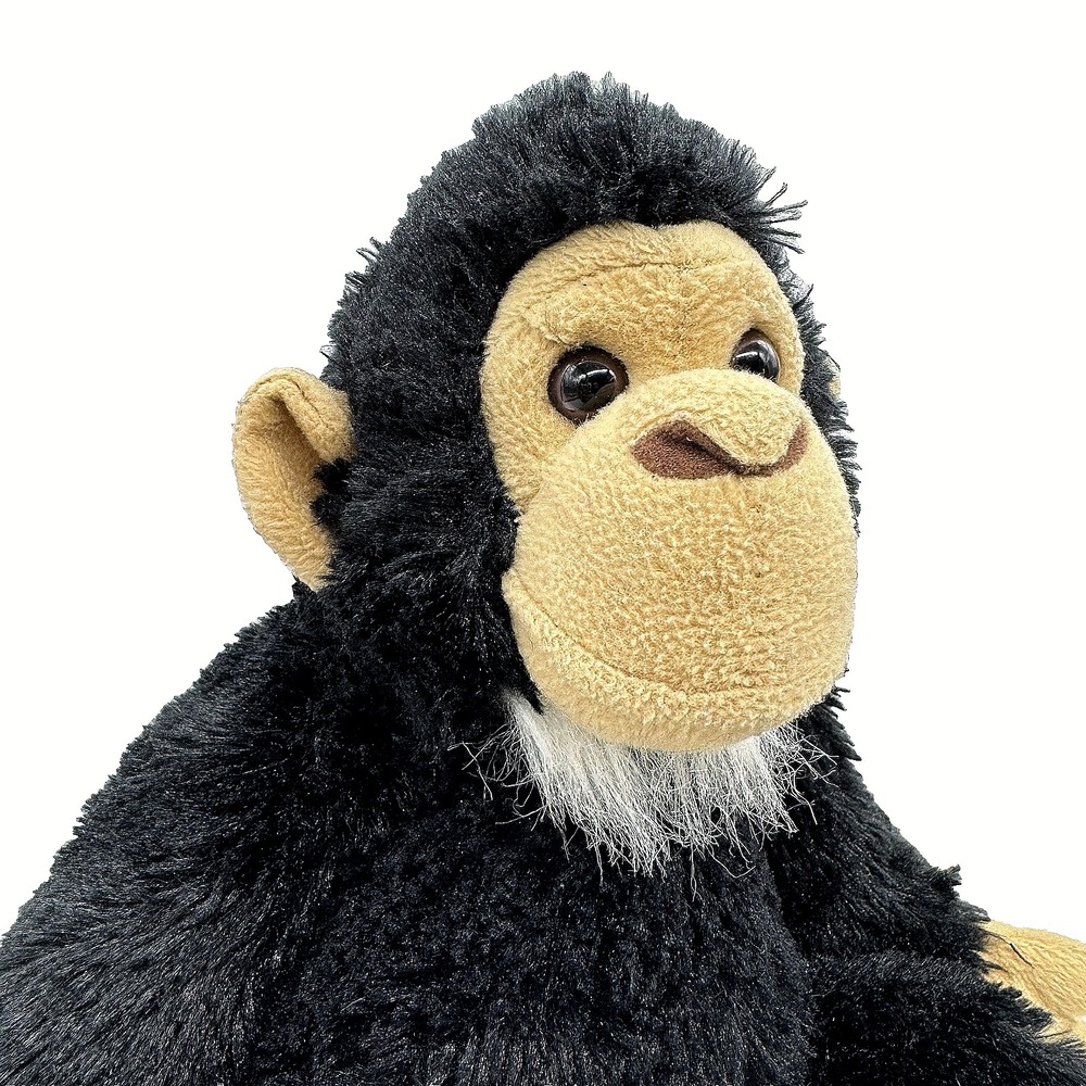 Wild Republic Chimpanzee 10" Black Realistic Monkey Stuffed Animal Plush Ape